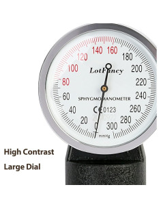 Esfigmomanómetro Aneroid LotFancy Pediátrico 18.3-26.7cm 2