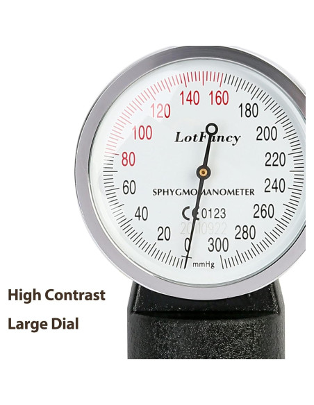 Esfigmomanómetro Aneroid LotFancy Pediátrico 18.3-26.7cm