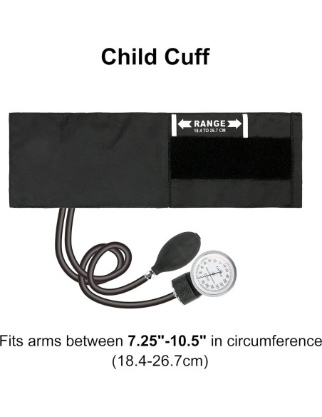 Esfigmomanómetro Aneroid LotFancy Pediátrico 18.3-26.7cm