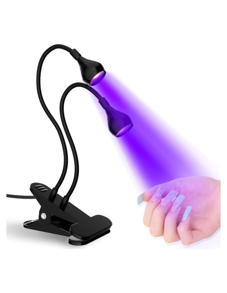 Lámpara de Uñas UV Geisofu Doble Cabeza 4 Niveles 3W USB