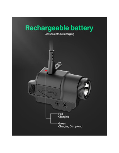 Linterna Compacta Gmconn 700 Lumen para Pistolas Picatinny