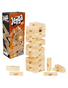 Juego Jenga Clásico Hasbro - Bloques de Madera 54 Piezas