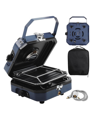 Estufa de Camping FAHKNS 2 Quemadores Propano 16000 BTU Plegable