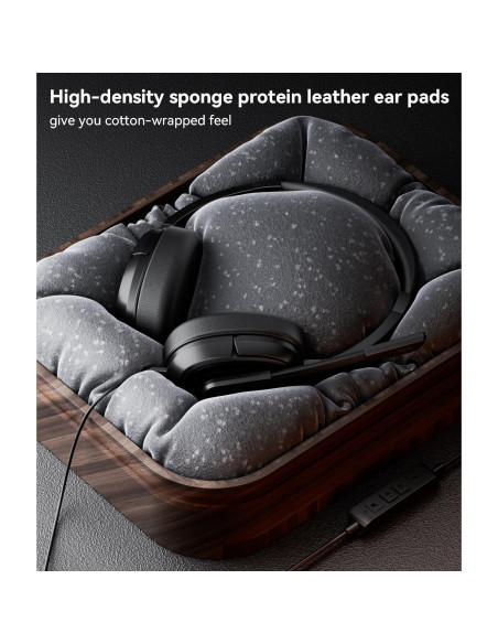 Auricular USB LEVN UH003 con micrófono y cancelación de ruido