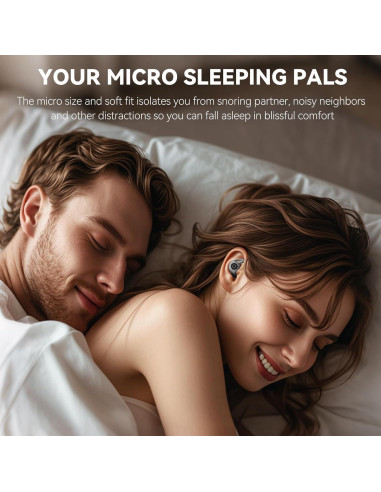 Auriculares para Dormir Sleepals Micro Negro - Reducción de Ruido