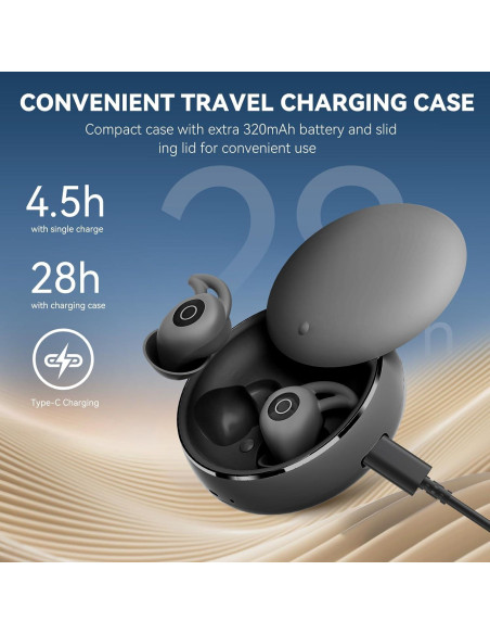 Auriculares para Dormir Sleepals Micro Negro - Reducción de Ruido