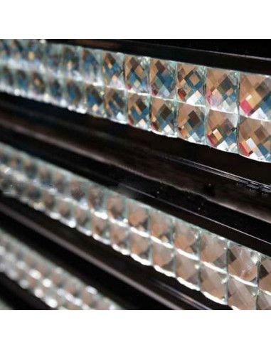 Azulejo de mosaico de vidrio espejo Diflart 5 hojas 30.48x30.48 cm