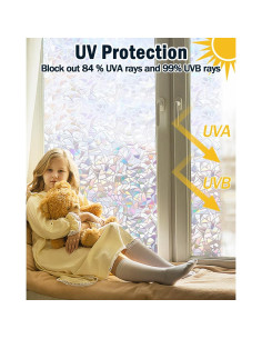 Película de Privacidad LOVEPEA Arcoíris 44.5x199.8 cm 2