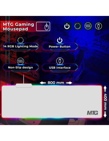 Kit de Juegos MTG 4 en 1: Teclado, Ratón, Auriculares y Alfombrilla RGB Kit de Juegos MTG 4 en 1: Teclado, Ratón, Auriculares y Alfombrilla RGB