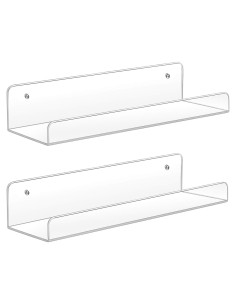 Estantes Flotantes Acrílicos Sooyee 38.1 cm - Paquete de 2