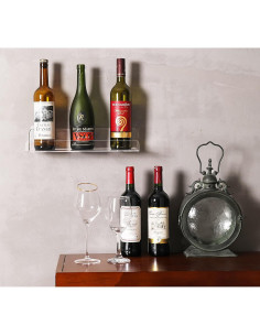 Estantes Flotantes Acrílicos Sooyee 38.1 cm - Paquete de 2 2