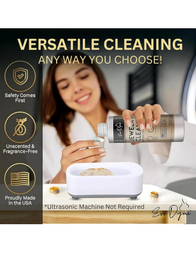Limpiador Ultrasónico de Joyería Evo Dyne 236ml - Concentrado