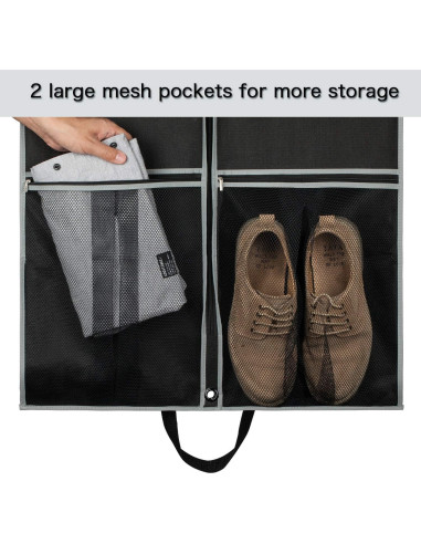 Bolsa de Ropa Zilink 109 cm para Trajes y Vestidos - Negro