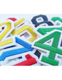 30 Piezas Parche de Números Termoadhesivo Rosa bfuee 2