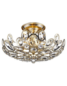 Lámpara de Techo Crystorama Sterling 3 Luces Crepúsculo Deteriorado