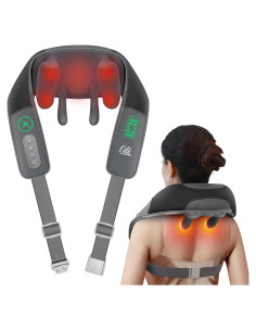 Masajeador de Cuello Inalámbrico CILI CL-6826 con Calor 4D