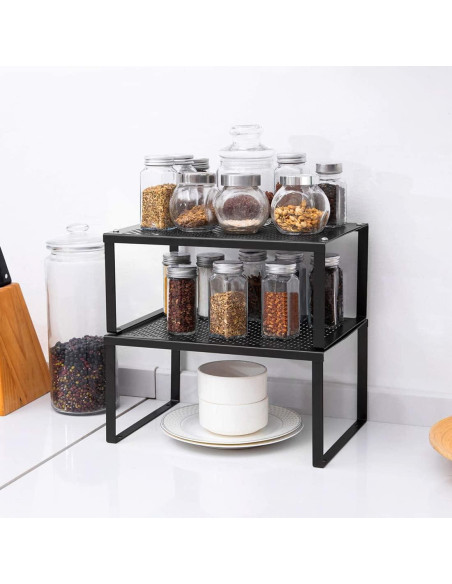 Organizador de Estantes NEX LT-DEM95-02 Expandible Negro Organizador de Estantes NEX LT-DEM95-02 Expandible Negro