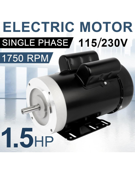 Motor Eléctrico 1.5HP Cuilvu 1750RPM TEFC 115/230V