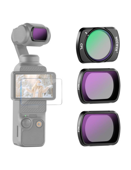 Kit de Filtros ND y CPL Magnéticos NEEWER para DJI Osmo Pocket 3 Kit de Filtros ND y CPL Magnéticos NEEWER para DJI Osmo Pocket 3