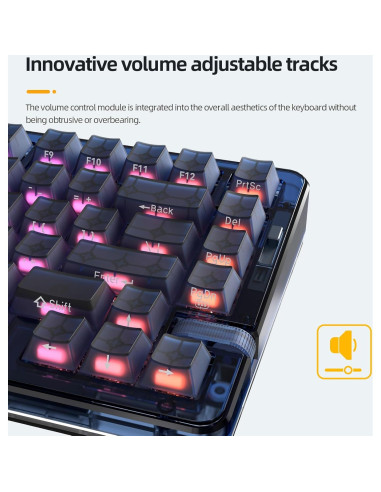 Teclado Mecánico IROK OP75 Hot Swappable 75% RGB Inalámbrico