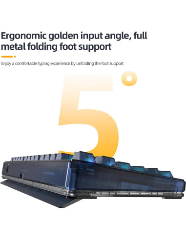 Teclado Mecánico IROK OP75 Hot Swappable 75% RGB Inalámbrico