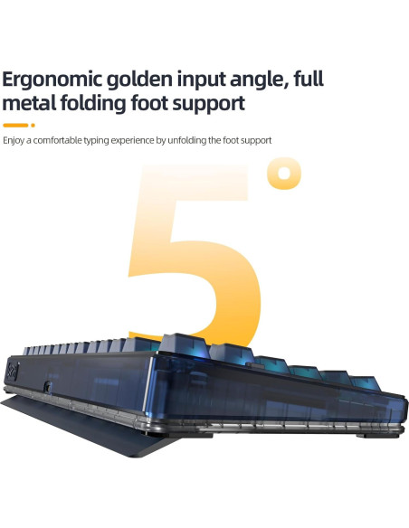 Teclado Mecánico IROK OP75 Hot Swappable 75% RGB Inalámbrico