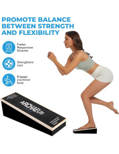 Tablero de Equilibrio ARCHAEUS para Rehabilitación y Estiramiento 2