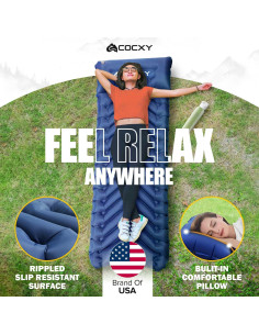 Colchoneta Autoinflable COCXY SB 8.5 cm con Almohada y Bomba 2