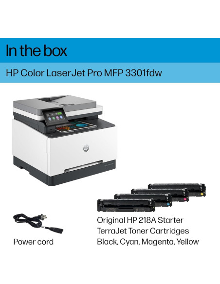 Impresora Láser Color HP Color LaserJet Pro MFP 3301fdw