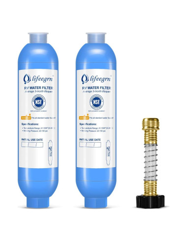 Filtro de Agua RV lifeegrn 2 Unidades, Reduce Olores y Cloro