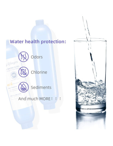 Filtro de Agua RV lifeegrn 2 Unidades, Reduce Olores y Cloro