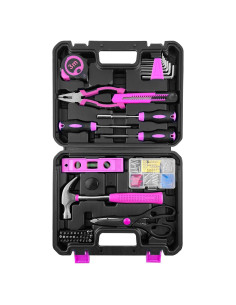 Kit de Herramientas Rosa SOLUDE 102 Piezas con Estuche