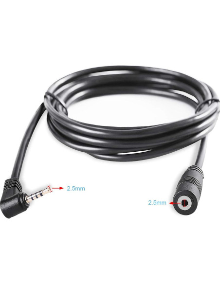Cable de Extensión 2.5mm Pixelman 1.98m para Cámara de Reversa