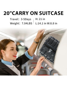 Maleta de Mano EMPSIGN 50.8 cm con Ruedas y Cerradura TSA 2