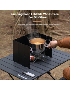 Paraviento Plegable Campingmoon BKYD-8 Aluminio 10 Placas 2