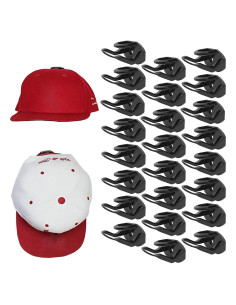 Ganchos Adhesivos para Sombreros RUIPBOTE 24 Unidades Negro