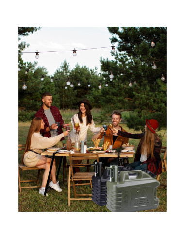 Jarra de Agua Portátil UPWOIGH 19L con Bomba Táctil Verde Militar