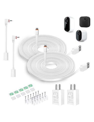 Cable de Carga 20FT DIANMU con Adaptador para Arlo Essential 2K