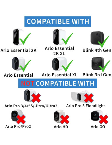 Cable de Carga 20FT DIANMU con Adaptador para Arlo Essential 2K