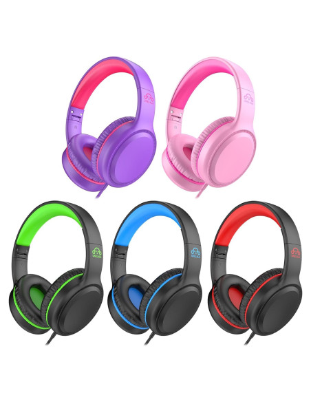 Auriculares con Cable UKELALA U2-Mix para Niños 5 Pcs 1.5m