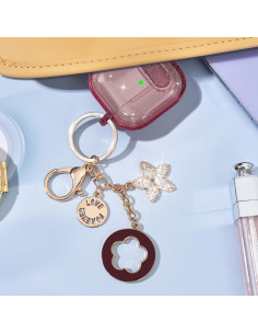 Funda bling VISOOM para AirPods 4ta Generación - Burdeos 2