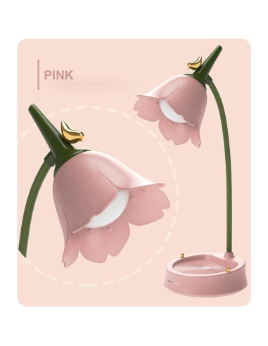 Lámpara de Escritorio LED Inalámbrica Magical JD Rosa