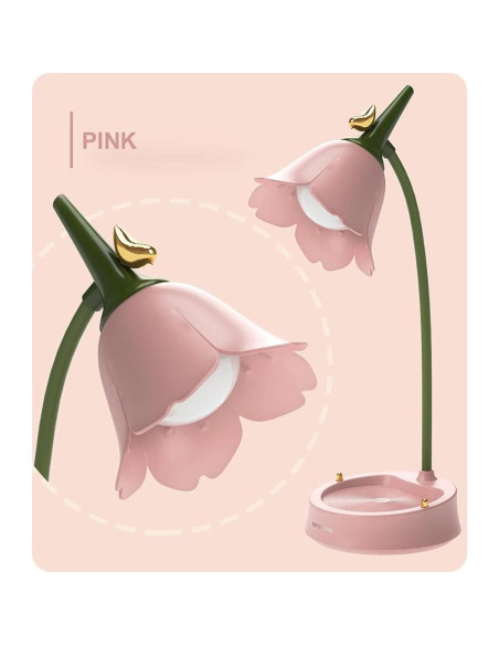 Lámpara de Escritorio LED Inalámbrica Magical JD Rosa