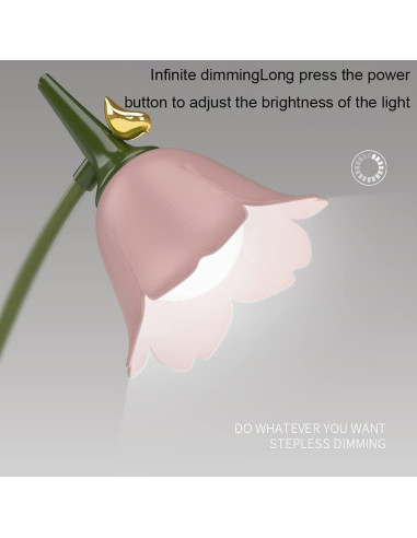 Lámpara de Escritorio LED Inalámbrica Magical JD Rosa