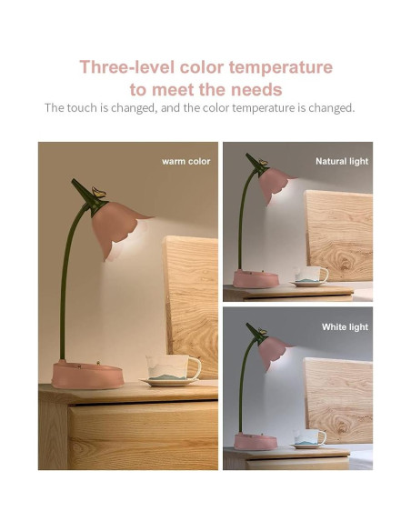 Lámpara de Escritorio LED Inalámbrica Magical JD Rosa