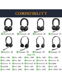 Filtro Pop de Espuma SOULWIT para Micrófono de Auriculares Jabra - Negro 2