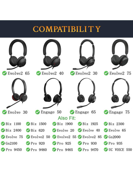 Filtro Pop de Espuma SOULWIT para Micrófono de Auriculares Jabra - Negro