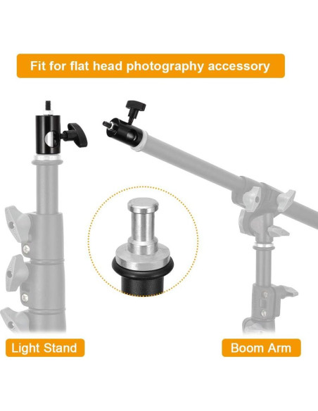 Adaptador Rápido UTEBIT 2PCS 1/4" para Soporte de Luz