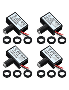 Paquete de 4 Interruptores de Luz con Sensor Fotoeléctrico 220V