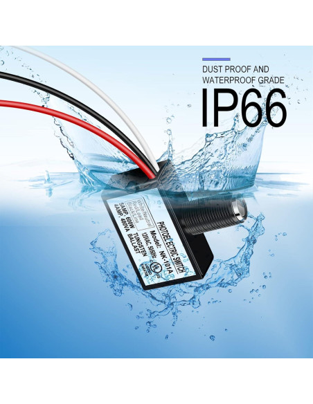 Paquete de 4 Interruptores de Luz con Sensor Fotoeléctrico 220V